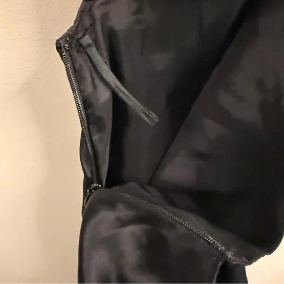 Vintage Luisa Spagnoli 100% Silk Asymmetrical Draped Skirt Rhinestone Heart 42 - Picture 11 of 12